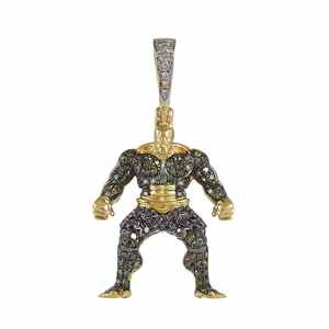 Iced Out patrón de dibujos animados colgante de diamante personalizado Hip Hop VVS Moissanite colgante de diamante joyería fina para hombres - Product Image 3