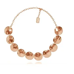 Tendencias de joyería hechas a mano 2024 hermoso collar de tubo Hasli collares llamativos para mujeres joyería collar de latón hecho a mano - Product Image 1