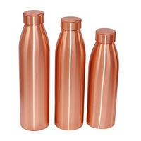 Offre Spéciale des fabricants indiens Bouteilles d'eau en cuivre isolées sous vide personnalisées Tumblers Cup Flask 1000ml
