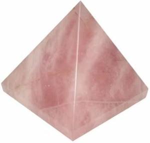 Pyramide en cristal de quartz rose naturel 100% pour la méditation de guérison de l'amour et l'équilibrage de l'énergie des chakras disponible au prix d'exportation - Product Image 4