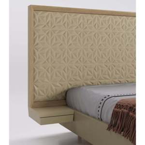 เตียงโรซาซีสไตล์โมเดิร์น ดีไซน์หุ้มเบาะ วัสดุไม้โอ๊ค - Product Image 4