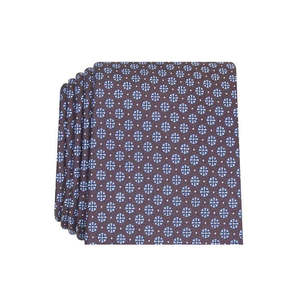 Cravatta Classica da Uomo Tasso Elba in Seta con Motivo Floreale Blu, Jacquard in Lana, Taglia Standard, Confezionata in Scatola Regalo - Product Image 2