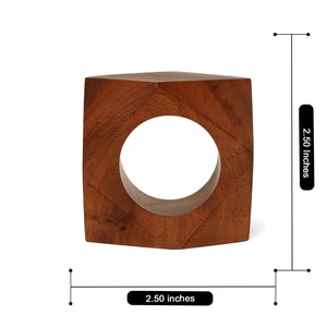 Solid <b>Wooden</b> Napkin Rings Classic Style Table Decor with Polished Technique High Quality <b>Wood</b> <b>Crafts</b> for <b>Wall</b> <b>Signs</b> or <b>Boxes</b> - Product Image 6