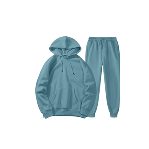 Fabricant d'ensembles de pantalons de survêtement évasés et de sweats à capuche décontractés sur mesure Vêtements classiques pour hommes Survêtements baggy - Product Image 2