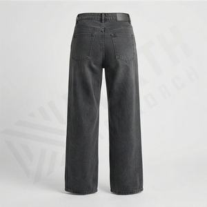 Pantalones Vaqueros Holgados de Cintura Alta para Mujer, Hechos a Medida, a la Moda, Transpirables, con Bolsillos, de Mezclilla Premium, Modernos - Product Image 2