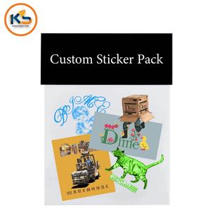 Pack d'autocollants personnalisés, autocollants en vinyle découpés sur mesure, commande en gros, anti-UV, imperméables |   Sacs en polyéthylène OEM pour la vente au détail, cadeaux de marque, marchandises promotionnelles - Product Image 5