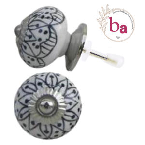 Boutons floraux modernes en céramique pour armoires tiroirs pour cuisine chambre salon entrepôt utiliser-CK 445 pour salle de bain école - Product Image 1