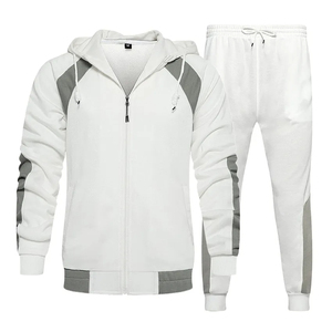OEM Unisex Stylish Training Hoodie Sweatpants Set Slim Fit Winter Wear with Heavyweight Zipper Breathable Mens Tracksuits - Product Image 2