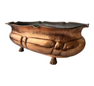 Jardinières d'extérieur en cuivre en gros, jardinières d'extérieur modernes martelées, jardinières d'extérieur décoratives hautes, pots de fleurs - Product Image 1