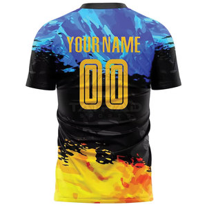Créez votre propre tenue d'équipe, maillot de football en sublimation, imprimé, léger, respirant, séchage rapide, 100% polyester, vente en gros, haute qualité - Product Image 3
