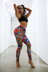 OEM Top Selling Embossing logo Design <b>Leggings</b> Shiny High Waist Yoga Gym Workout <b>Leggings</b> for <b>Women</b> - Product Image 4