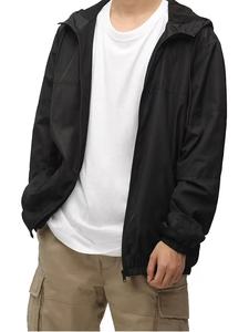 Veste coupe-vent décontractée pour homme avec fermeture éclair, veste coupe-vent légère, veste coupe-vent pour homme, veste coupe-vent de printemps - Product Image 2