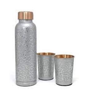 2025แก้วใส่เครื่องดื่มทำจากทองแดงทำมือ1 LTR ชิ้นเอกของงานฝีมือและศิลปะ - Product Image 1