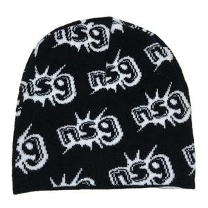 Gorro de Invierno Acrílico Negro de Alta Calidad, Personalizado, Unisex, con Estampado Completo, sin Puños, Tipo Beanie - Product Image 1