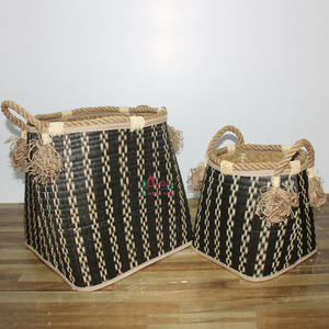 Artex Dong Thap Cestas de Mimbre Hojas de Palma Hechas a Mano para Almacenamiento Contenedores de Cocina y Cajas de Regalo - Product Image 4