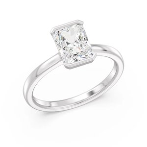 แหวนเพชรทรงเรเดียนท์คัทแบบเม็ดเดี่ยว - Product Image 4
