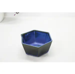 Cuenco octogonal de cerámica elegante para pepinillos, diseño único superventas, cuenco de cerámica marfil Royal Luxuries para uso en interiores y exteriores - Product Image 1