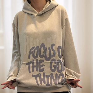 Fabrication professionnelle de sweats à capuche imprimés amples de style nouveau, vente en gros de sweats à capuche imprimés amples de haute qualité - Product Image 2