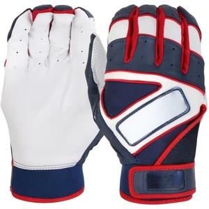 Guantes de bateo de béisbol profesional de alta calidad Cuero transpirable con logotipo personalizable - Product Image 1