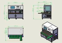 Máquina clasificadora y probadora automática de 7 canales para baterías de polímero de iones de litio en formato pouch.