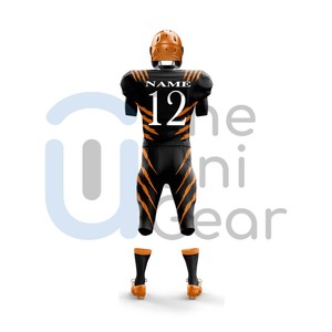 Proveedor de uniformes de fútbol americano, venta al por mayor, camisetas y pantalones personalizados, uniformes de equipos deportivos sublimados de alta calidad de fábrica OEM - Product Image 4
