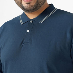 Pull de golf brodé de marque de luxe athlétique à manches courtes personnalisé grande taille polos pour hommes avec logo de broderie personnalisée 2025 - Product Image 4