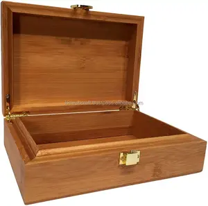 Organisateur de bijoux en bois fait à la main conception classique unique manguier bois d'acacia nouvel approvisionnement en gros avec emballage en carton - Product Image 4