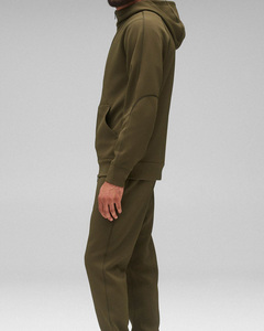 เสื้อมีฮู้ดแบบมีซิปสำหรับผู้ชายผ้าโพลีเอสเตอร์ผสมน้ำหนักปานกลางมีสไตล์เสื้อมีฮู้ดระบายอากาศได้ดีมีโลโก้ตามสั่ง - Product Image 5