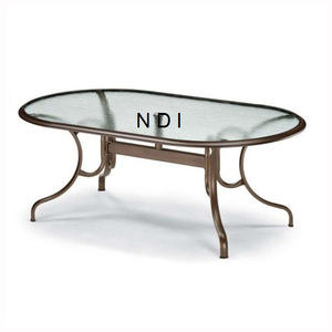 En bois avec table centrale en métal pour la décoration de meubles dernière conception Table centrale de finition décorative incurvée à la main - Product Image 2