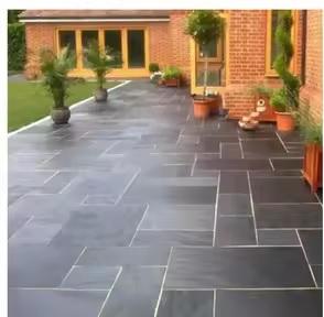 Paquetes de Baldosas de Arenisca Color Menta para Patio, Revestimiento Exterior Beige con Acabado Pulido, Cortado a Medida para Terrazas de Jardín - Product Image 5