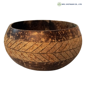 Tazón de Cáscara de Coco Cruda para Interiores, Hecho a Mano, Ecológico, con Cuchara, Vajilla para Ensaladas, Arroz, Smoothies, Hogar, Cocina, Negocio, 13-16cm MPL - Product Image 4