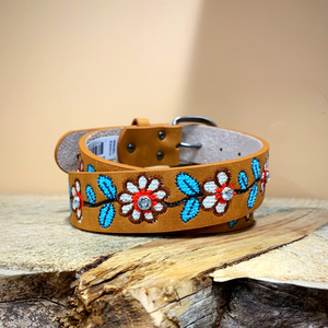 Ceinture unisexe en cuir de buffle brodée Buckaroo, fabrication sur mesure, broderie haut de gamme, largeur 40 mm, boucle en alliage, couleur personnalisée - Product Image 2