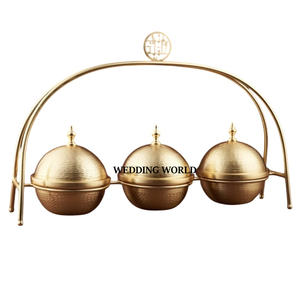 <b>Matte</b> Gold Finished Chocolate Pot <b>Table</b> Decorative Designer Sweet Bowl Classic Stylish Luxury New Chocolate Bowl - Product Image 6