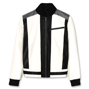 Chaqueta de Cuero Original Informal para Hombre, Chaqueta de Cuero Genuino con Logotipo Personalizado, Chaqueta de Invierno de Cuero Puro, Chaquetas de Cuero Genuino para Hombre de Talla Grande - Product Image 1