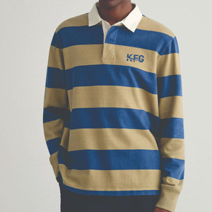 Camiseta de rugby profesional transpirable y personalizada para hombre, con tela de algodón, para uniformes de equipo y eventos promocionales. - Product Image 1