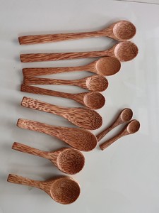 Ensemble cuillère et bol en bois du Vietnam, vaisselle naturelle faite à la main pour les acheteurs respectueux de l'environnement - Product Image 6
