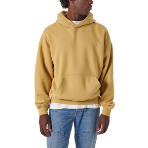 Men's Classic Hoodies New Fashion Casual Cotton Pullover Warm 100% Cotton Fleece All Colors Men's Hoodie <b>Sweatshirt</b> - Product Image 2