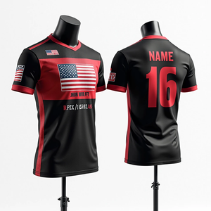 เสื้อเจอร์ซีย์เล่นกีฬาเล่นซอฟต์บอลสำหรับผู้ชายเสื้อเจอร์ซีย์ตกปลาคอลูกเรือระบายอากาศได้น้ำหนักเบา - Product Image 4