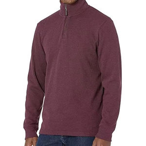 Prix de gros Hommes Quarter Zip Pull Sweats À Capuche Bas quantité minimale de commande Regular Fit Manches Longues Quarter Zip Pull pour Hommes - Product Image 1