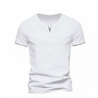 T-shirt décontracté pour homme, nouveau style, 100% coton toile 220g, manches courtes, coupe classique, respirant, séchage rapide, haute qualité, personnalisable sur le devant