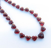 Granat naturel du Mozambique, forme cœur, taille briolette, 7-9 mm, rouge, lisse, poli, haute qualité, pierres précieuses en vrac pour la fabrication de bijoux