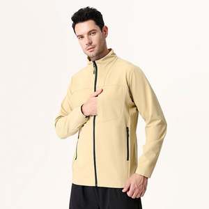 Vente chaude hommes sport coupe-vent veste 90% Polyester 10% Spandex mode lettre imprimé personnalisé extérieur manteau pour le printemps - Product Image 4