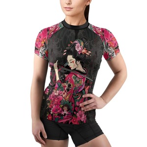 T-shirt de sport unisexe Rashguard à manches courtes, sensation thermique, séchage rapide, écologique, en spandex/polyester - Product Image 1