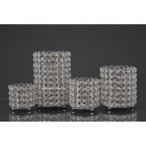 Centre de table rond en cristal de luxe de haute qualité, bougeoir pour la décoration de table à la maison et pour les mariages - Product Image 3