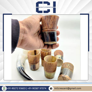 Taza de cuerno para beber Real hecha a mano, juego de tazas de cuerno vikingo de calidad superior, tamaño personalizable para vino y cerveza - Product Image 3