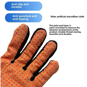 Protection contre les chocs en cuir TPE haute performance sécurité résistance anti-coupure respirant durable 8 oz épais gants tactiques - Product Image 5