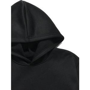 Precio al por mayor de 100% algodón de manga larga hombro pendiente cuello redondo impreso cómodo de talla grande Sudadera con capucha para hombre - Product Image 3