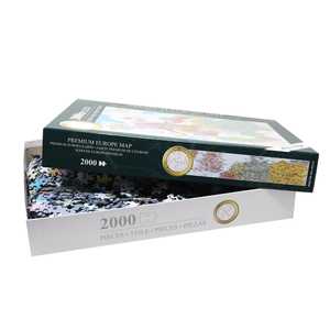 Puzzle de la carte d'Europe personnalisé, jeu de puzzle de 2000 pièces, 96,6 x 68,8 cm, avec un design de dinosaures, échantillon gratuit - Product Image 1