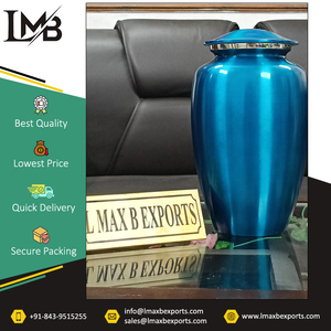 Bulk Quantity Manufacturer of Metal <b>Funeral</b> <b>Supplies</b> Cremation Urns Adult Cremation Aluminium Urns for Human Ashes From India - Product Image 4