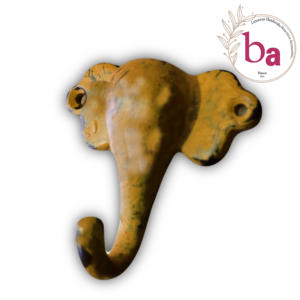 Gros jaune en détresse couleur éléphant animaux mur manteau et chapeau crochets porte-clés cintre très pas cher prix de gros disponible - Product Image 2